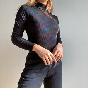 Mock neck bodysuit
